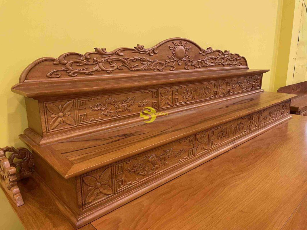 Bục thờ tam cấp gõ đỏ BTTC197